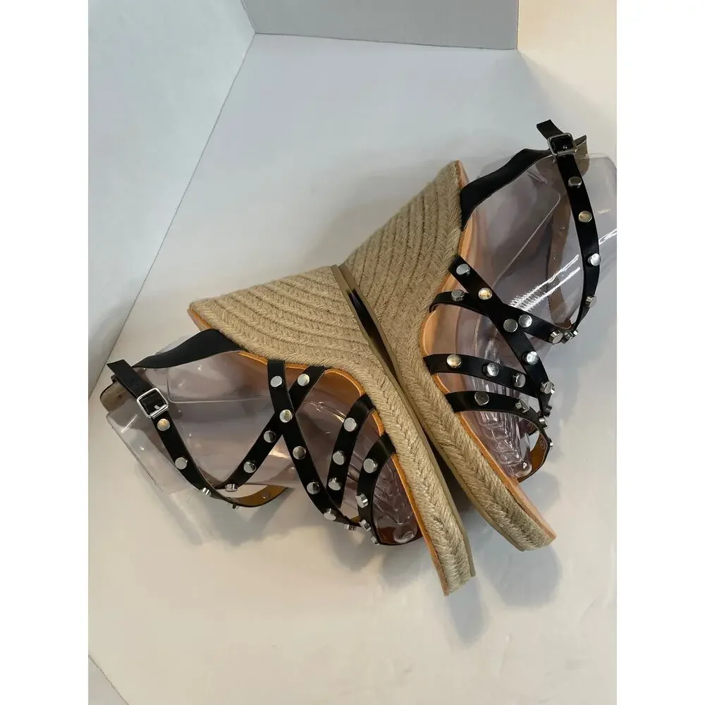 DOLCE VITA STRAPPY WEDGE  ESPADRILLE SANDALS SHOES